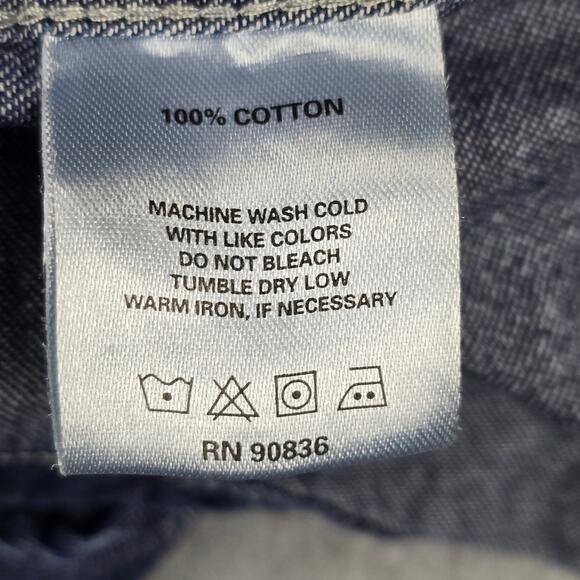 Pepsi-Cola Shirt Mens Size XL Denim Long Sleeve Button Down by Port & Company - Picture 10 of 13